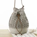 Borsa secchiello a uncinetto