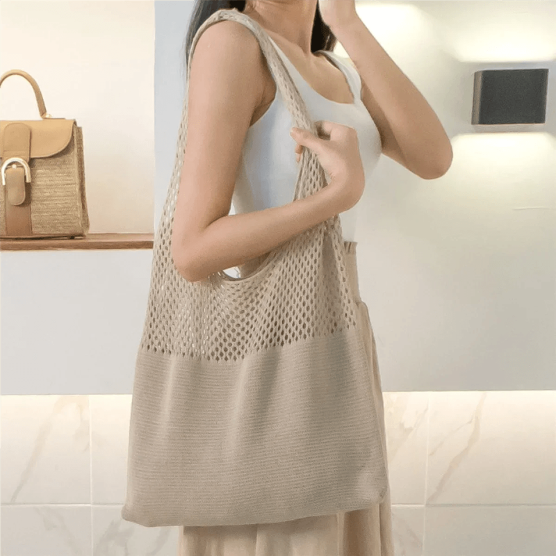 Borsa a tracolla all uncinetto