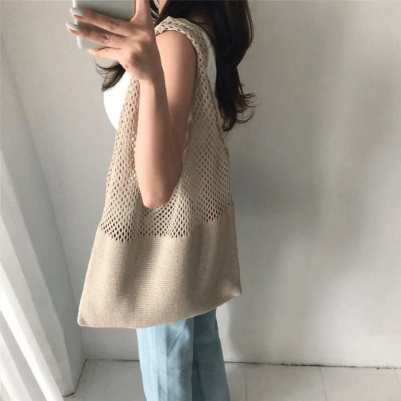 Borsa a tracolla all uncinetto