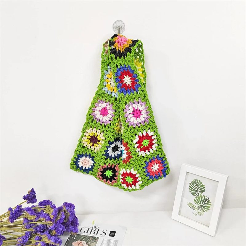 Borsa con quadrati all’uncinetto