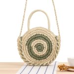 Borsa rafia tonda - Green