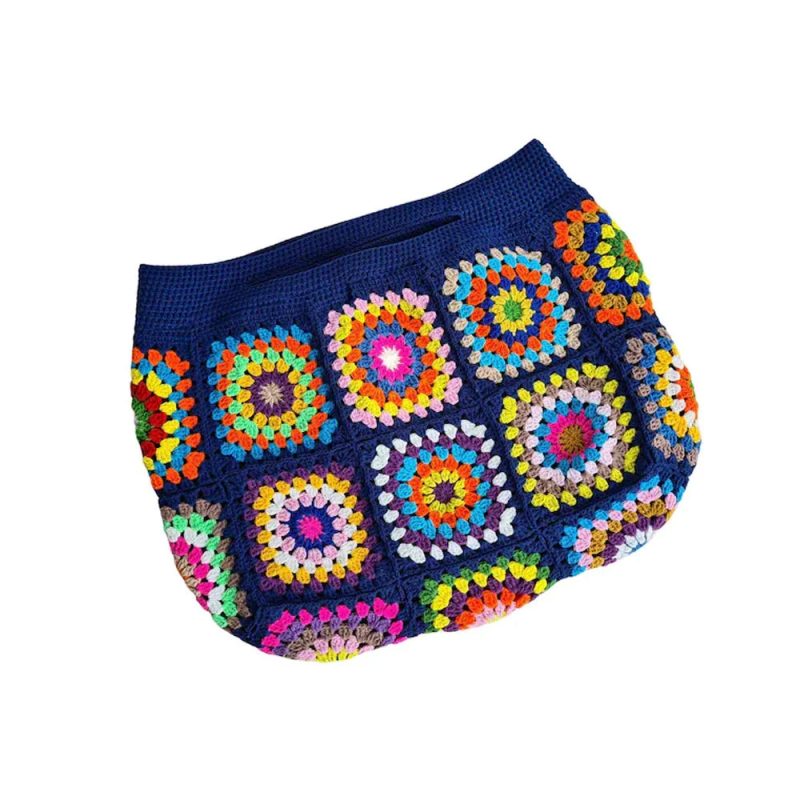 Borsa uncinetto a piastrelle