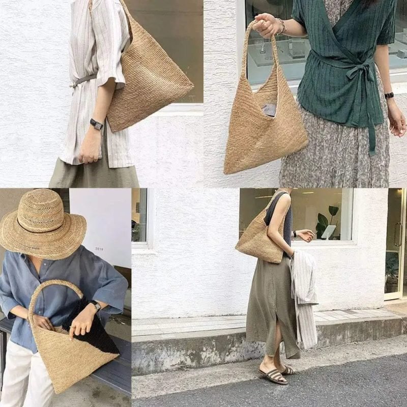 Borsa uncinetto rafia