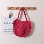 Borsa uncinetto rosa