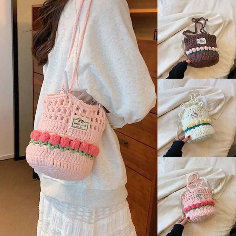 Borse all’uncinetto in cotone