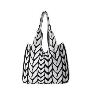 Borse bianche uncinetto