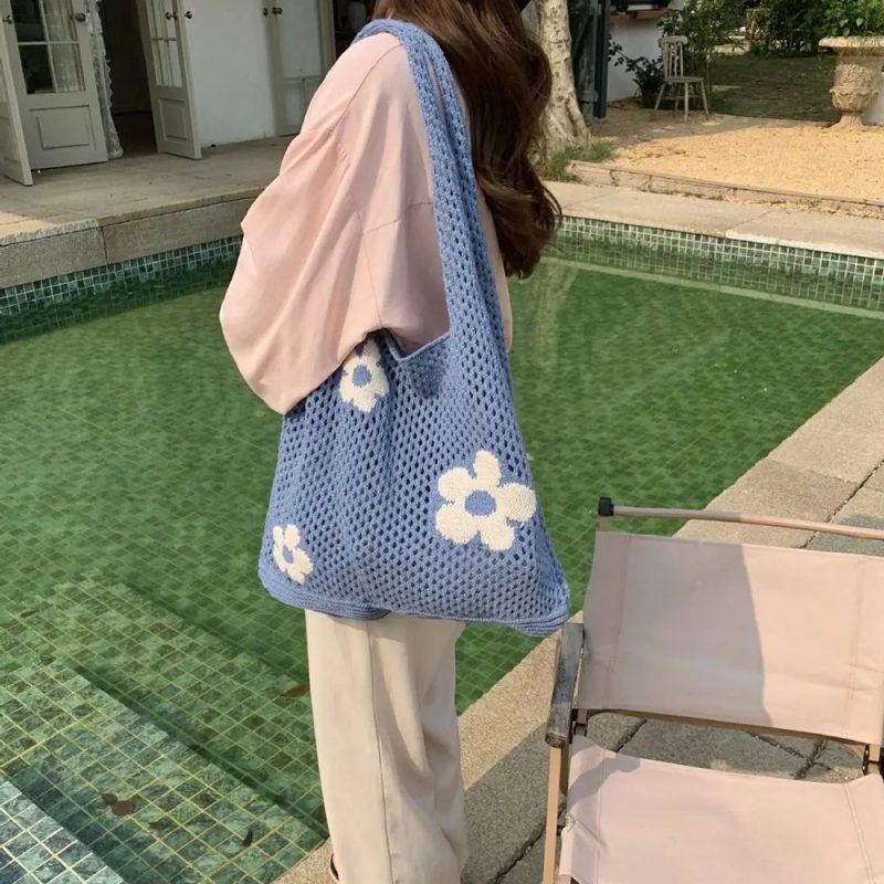 Shopper all’uncinetto