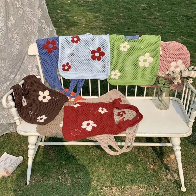 Shopper all’uncinetto