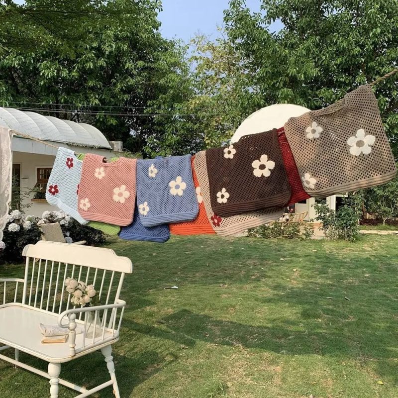 Shopper all’uncinetto