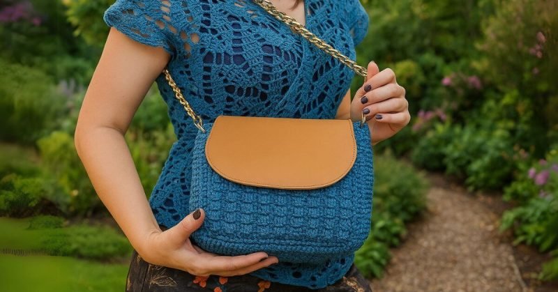 Borsa a Tracolla Donna - Borsa a Spalla Borchie - Crossbody Borsa Vintage - Sacchetto Messenger Shopping Viaggio - Borsa a Mano di Moda - Nera