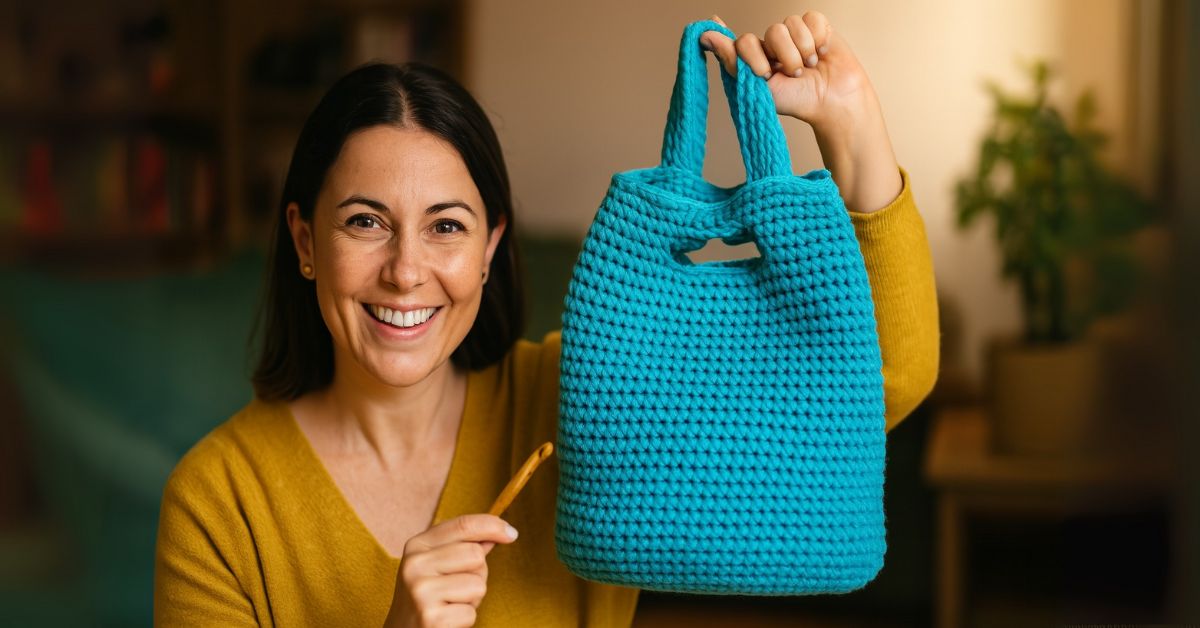 Borsa fatta a mano uncinetto