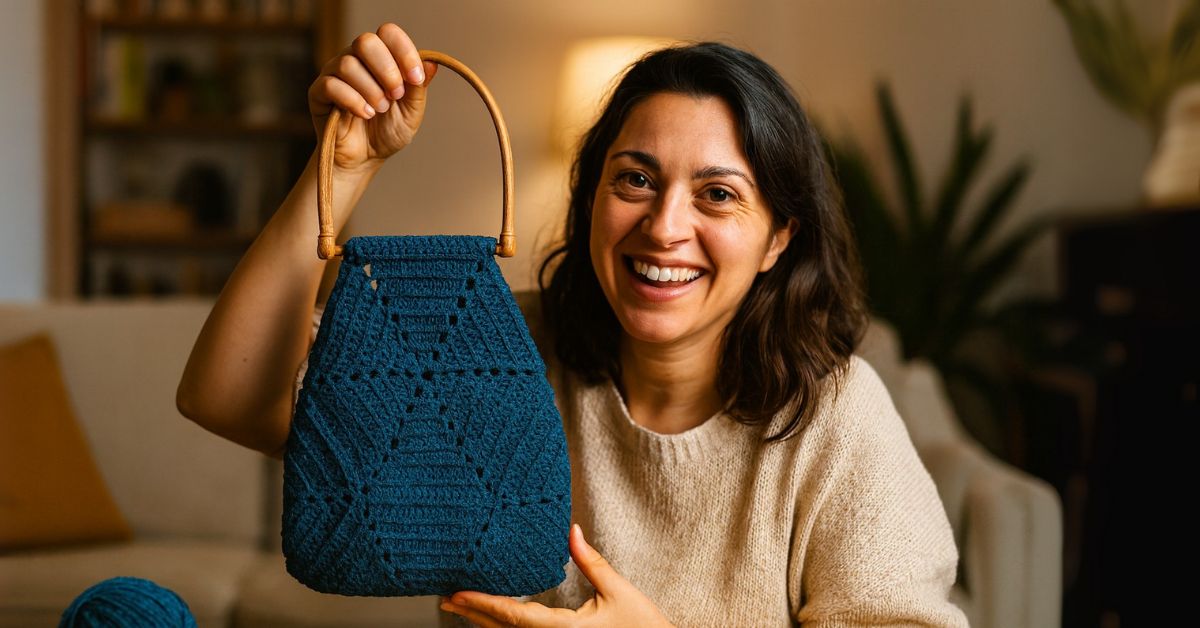 Borsa Esagonale Uncinetto