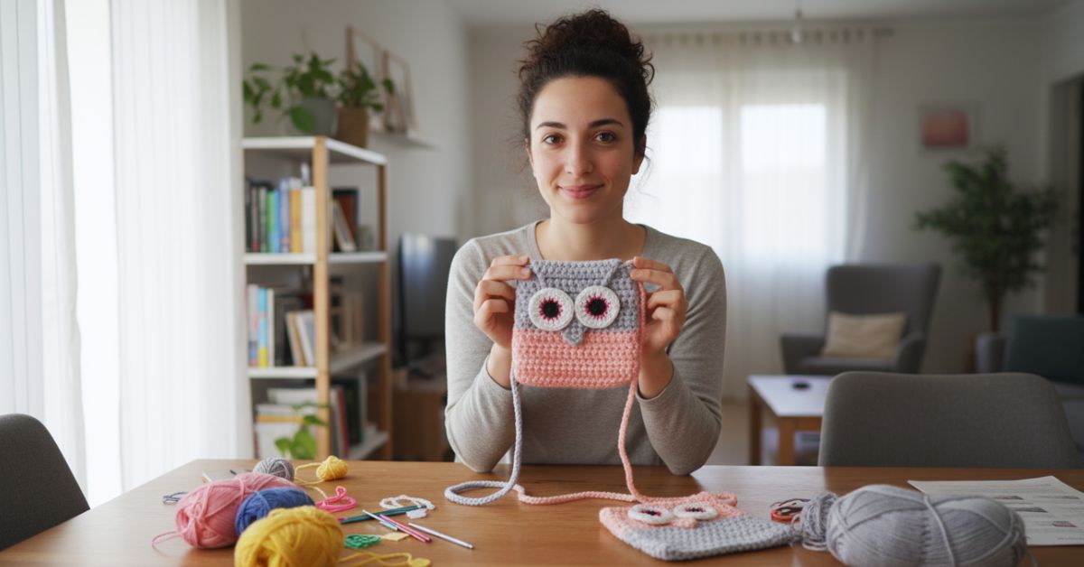 Borsette per bambina all'uncinetto