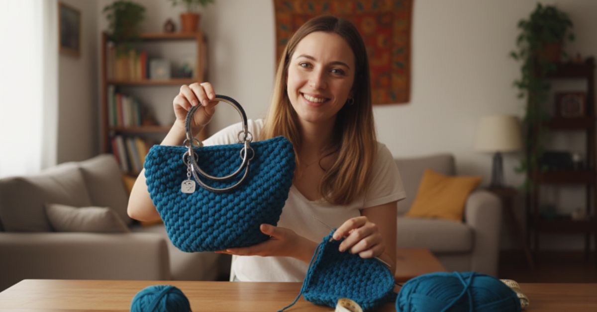 Borsa Uncinetto Punto Canestro