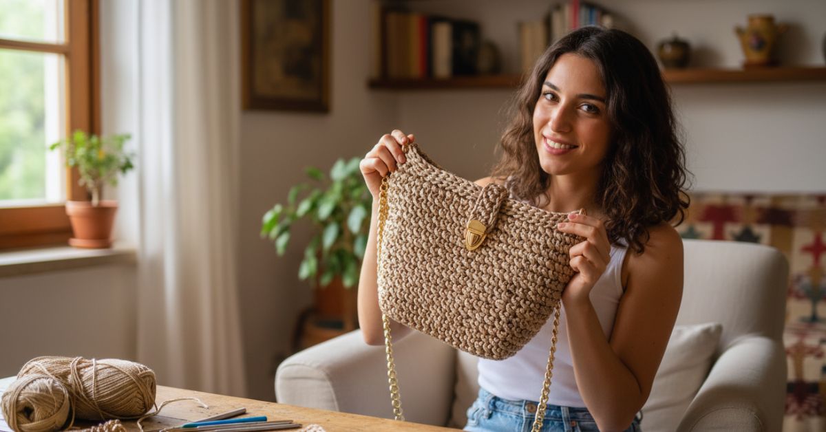 Borse in Cordino Uncinetto