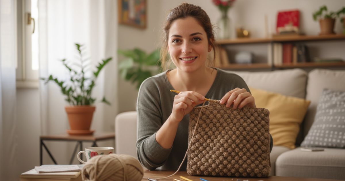 Borsa Rettangolare Uncinetto Tutoria