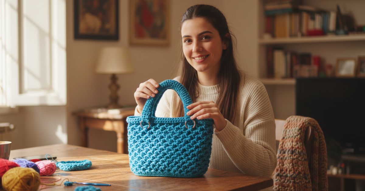 Borse all uncinetto fatte a mano