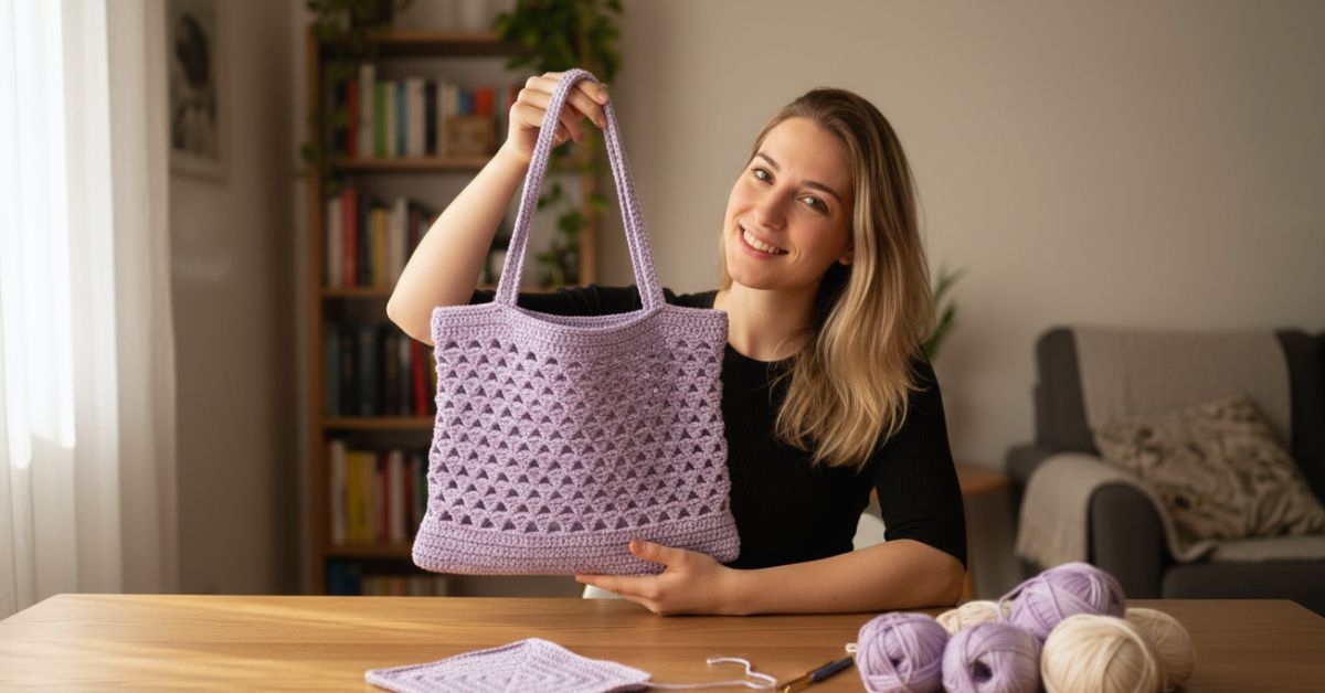 Borsa Prada all'uncinetto