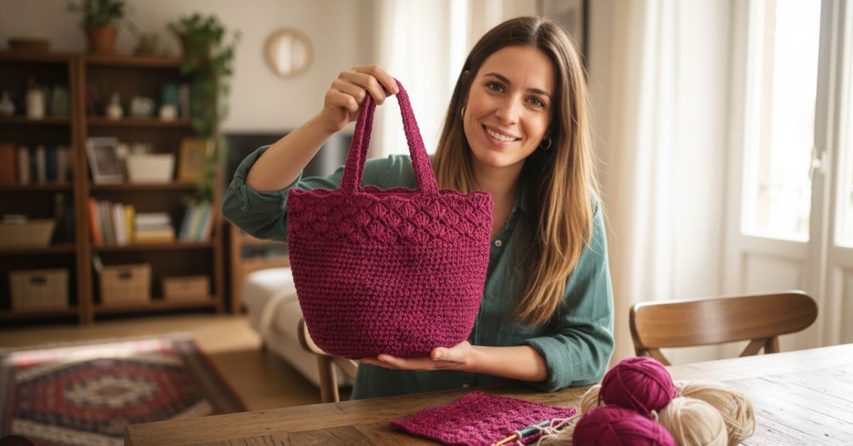 Borsa in rafia all’uncinetto il tutorial semplice per un accessorio inverno da urlo