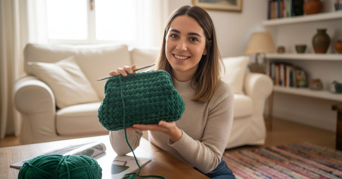 Borse uncinetto il trucco della molla per una Clutch in velluto perfetta