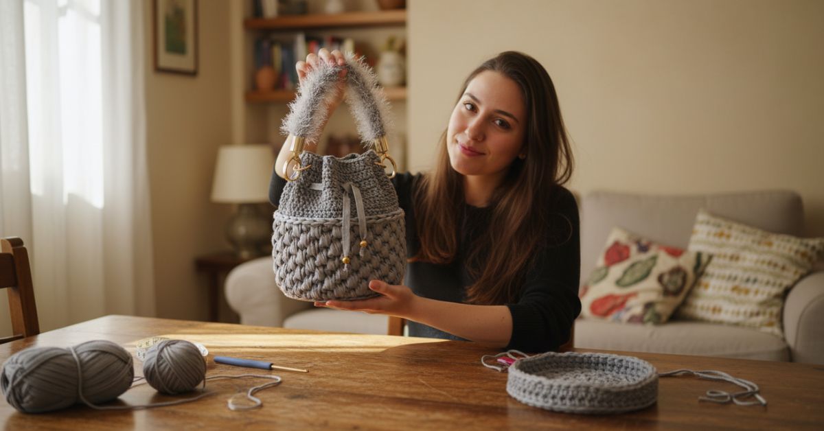 borsa secchiello uncinetto tutorial