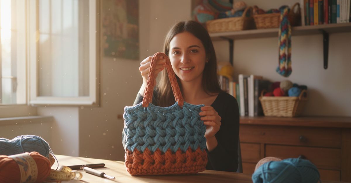 Come fare borse in fettuccia fai da te il punto intrecciato che non cede mai