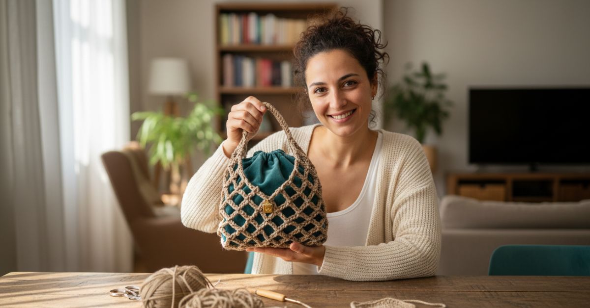 Come fare una borsa a rete a uncinetto in pochi minuti guida passo dopo passo