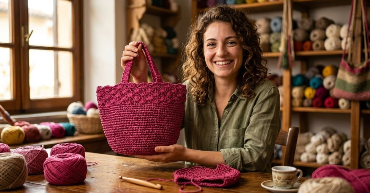 Borsa uncinetto rafia il tutorial per creare l'accessorio estate 2026 in poche ore