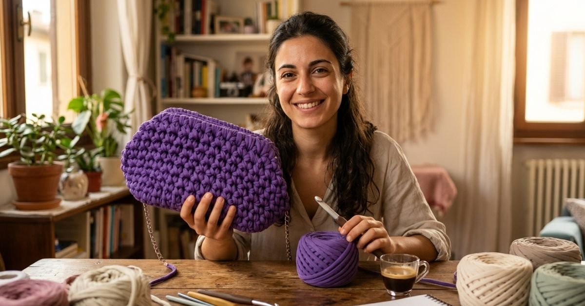 Come unire le mattonelle all'uncinetto per borse il segreto dell'unione a rilievo