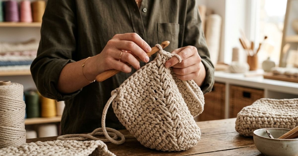 Borsa cordino uncinetto tutorial crea una borsa super resistente e alla moda passo passo