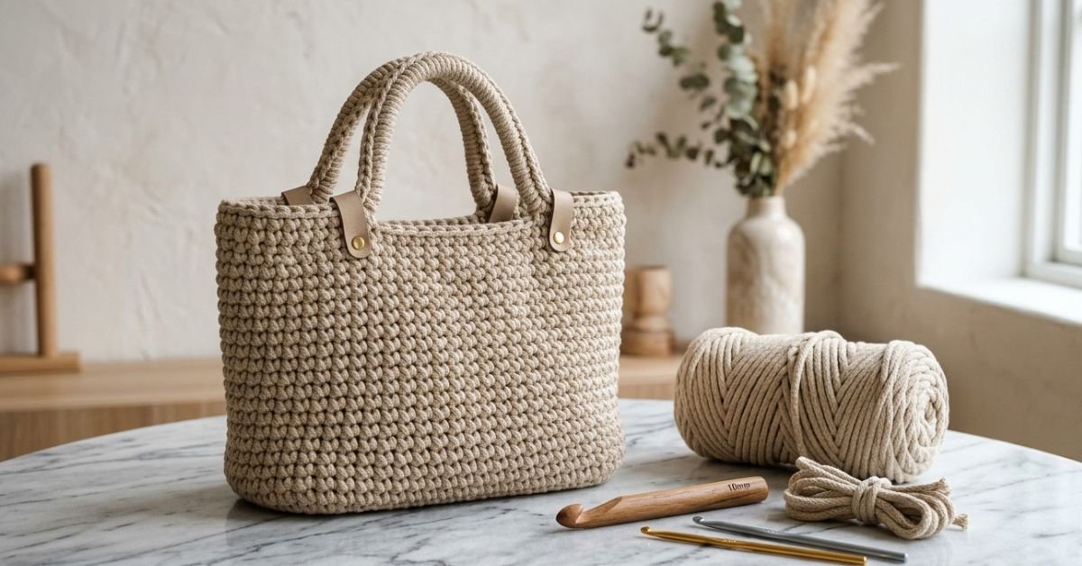 Borsa cordino uncinetto tutorial crea una borsa super resistente e alla moda passo passo