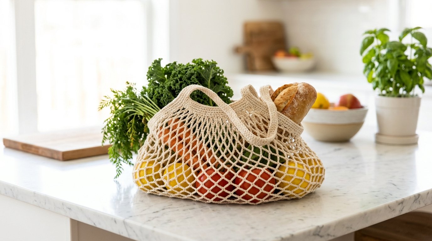 Borsa a rete uncinetto tutorial italiano: la mia spesa è diventata ecologica e super chic